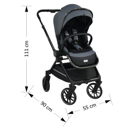 Πολυκαρότσι Bebe Stars Mirage 2σε1 Grey