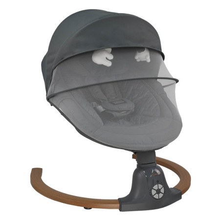 Κούνια Ηλεκτρική Bebe Stars Fluffy Smoked Grey 257-186