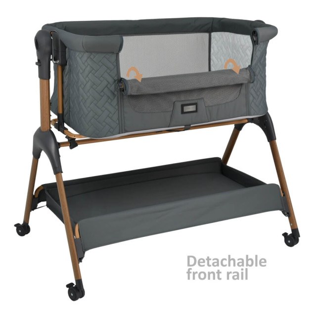 Λίκνο Bebe Stars Style 2 in 1 Smoked Grey 847-186