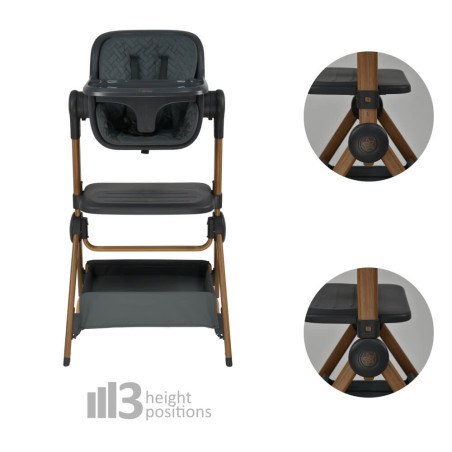 Λίκνο Bebe Stars Serenity 2 in 1 Smoked Grey 846-186