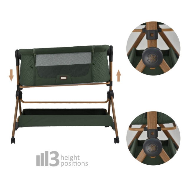 Λίκνο Bebe Stars Serenity 2 in 1 Forest Green...