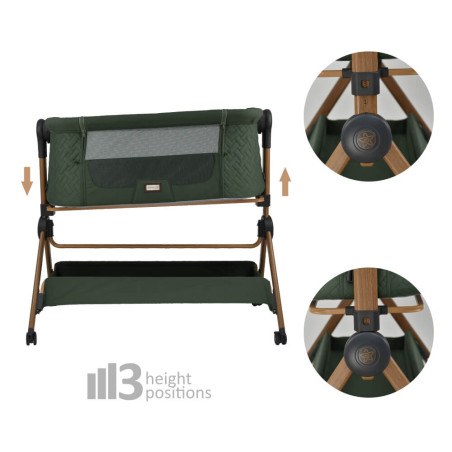 Λίκνο Bebe Stars Serenity 2 in 1 Forest Green 846-176