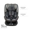 Κάθισμα Αυτοκινήτου Bebe Stars i-Revo i-Size 360° Grey 906-186