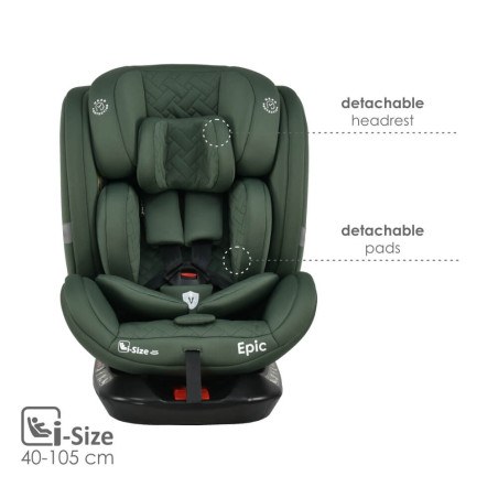 Κάθισμα Αυτοκινήτου  Bebe Stars Epic Isofix i-Size 360° Forest Green 921-176