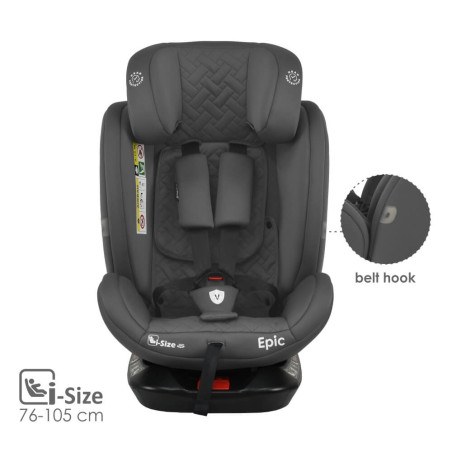 Κάθισμα Αυτοκινήτου  Bebe Stars Epic Isofix i-Size 360° Smoked Grey 921-186