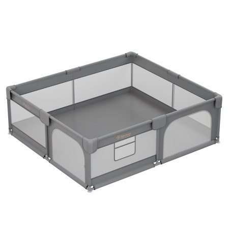 Πάρκο για μωρά ορθογώνιο Bebe Stars 180x200cm Playzen Grey 880-200