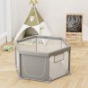 Παρκοκρέβατο Πολύγωνο Bebe Stars Nestilo Grey 889-100