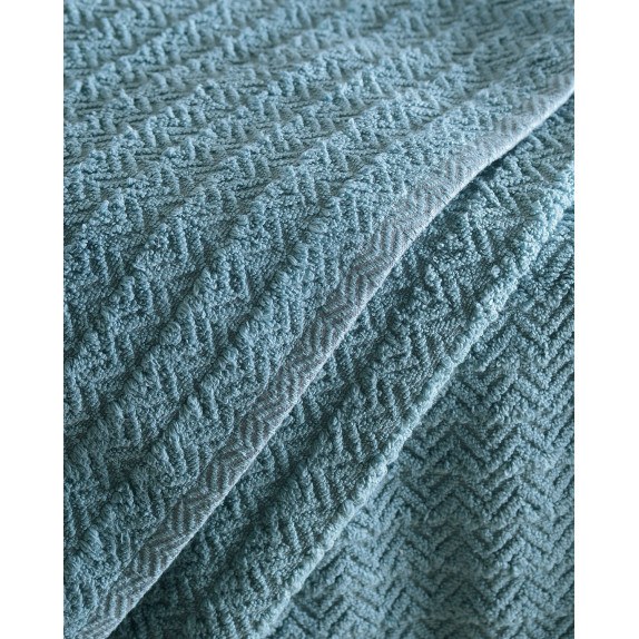 Πετσέτα Προσώπου Rythmos Thiva Πετρολ 50x90