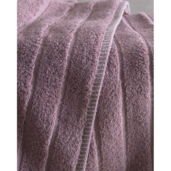 Πετσέτα Προσώπου Rythmos Pyramid Μοβ 50x90