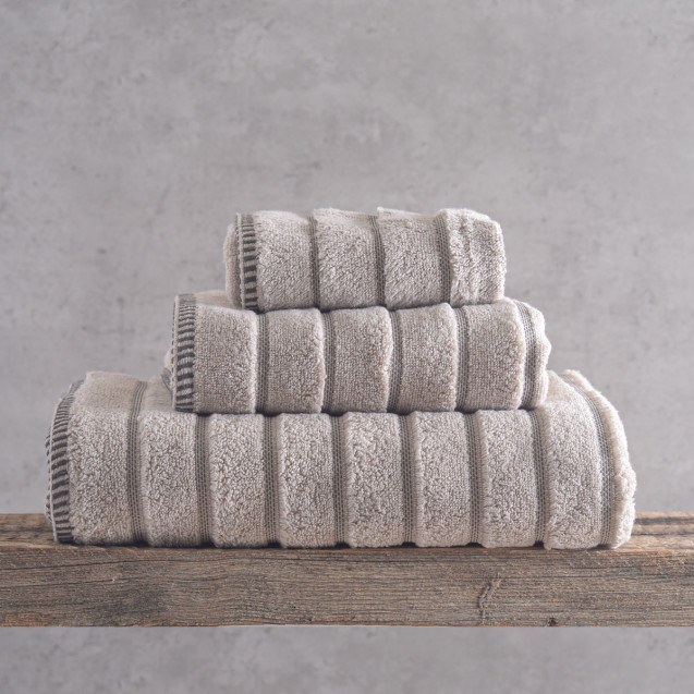 Σετ Πετσέτες 5 Τεμαχίων Rythmos Pyramid Μπεζ