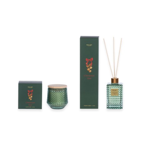 Χριστουγεννιάτικο Αρωματικό Κερί Nef-Nef Christmas Tree Green 240gr