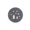 Σετ Σουβέρ Χριστουγεννιάτικα 4 τεμαχίων Nef-Nef Snow Felt Grey 4xD:10