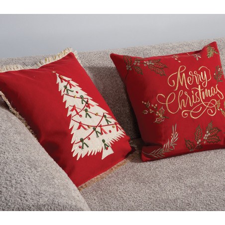 Χριστουγεννιάτικο Διακοσμητικό Μαξιλάρι Nef-Nef Christmas Deco Merry Red 45x45