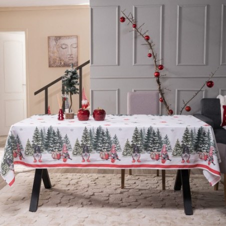 Χριστουγεννιάτικη Τραπεζομάντηλο Teoran Siegen - 140x140cm