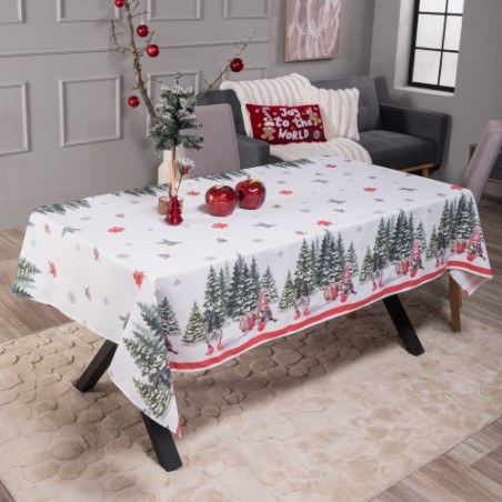 Χριστουγεννιάτικη Τραπεζομάντηλο Teoran Siegen - 140x140cm
