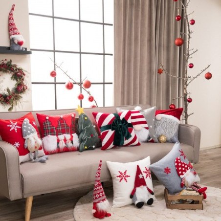 Χριστουγεννιάτικη Μαξιλαροθήκη Teoran Sven 10 - 45x45cm με γέμιση