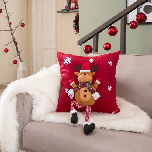 Χριστουγεννιάτικη Μαξιλαροθήκη Teoran Sven 11 - 45x45cm