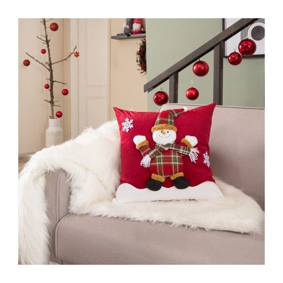 Χριστουγεννιάτικη Μαξιλαροθήκη Teoran Sven 12 - 45x45cm