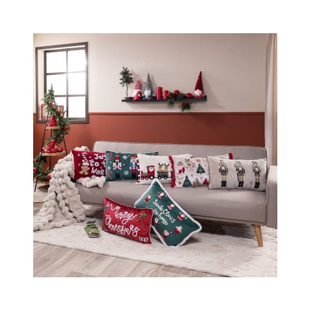 Χριστουγεννιάτικο Μαξιλάρι Teoran Με Γέμιση...