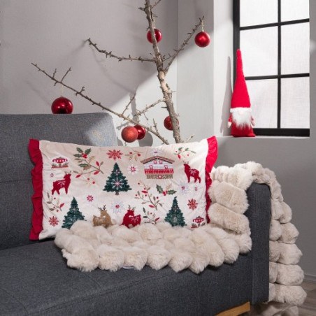Χριστουγεννιάτικο Μαξιλάρι Teoran Με Γέμιση Molly 15 - 35 x 60 cm