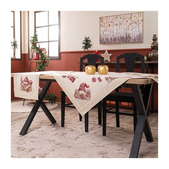 Χριστουγεννιάτικο Καρέ &amp Τραβέρσα Teoran Velbert (Σετ...