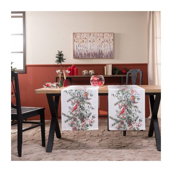 Χριστουγεννιάτικη Τραβέρσα Teoran Witten - 45x140cm