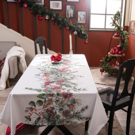Χριστουγεννιάτικη Τραπεζομάντηλο Teoran Witten - 140x140cm
