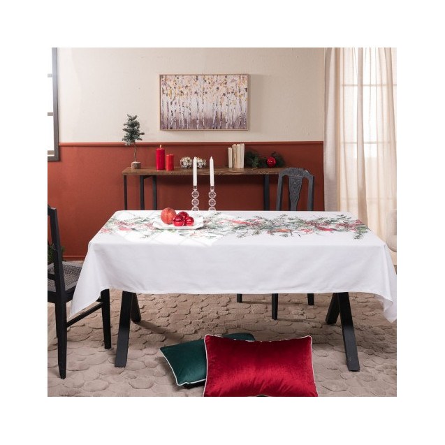 Χριστουγεννιάτικη Τραπεζομάντηλο Teoran Witten...