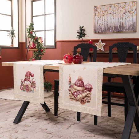 Χριστουγεννιάτικη Τραβέρσα Teoran Velbert - 45x140cm