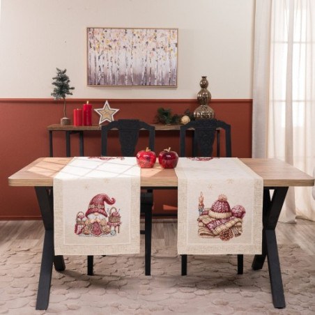 Χριστουγεννιάτικη Τραβέρσα Teoran Velbert - 45x140cm