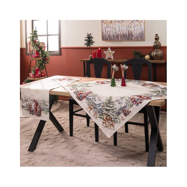 Χριστουγεννιάτικο Καρέ &amp Τραβέρσα Teoran...