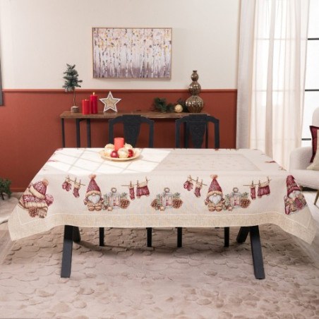 Χριστουγεννιάτικη Τραπεζομάντηλο Teoran Velbert - 140x180cm