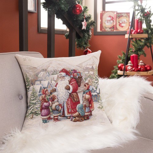 Χριστουγεννιάτικη Μαξιλαροθήκη Teoran Emden - 45x45cm