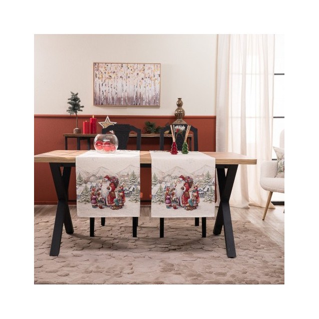 Χριστουγεννιάτικη Τραβέρσα Teoran Emden - 45x140cm