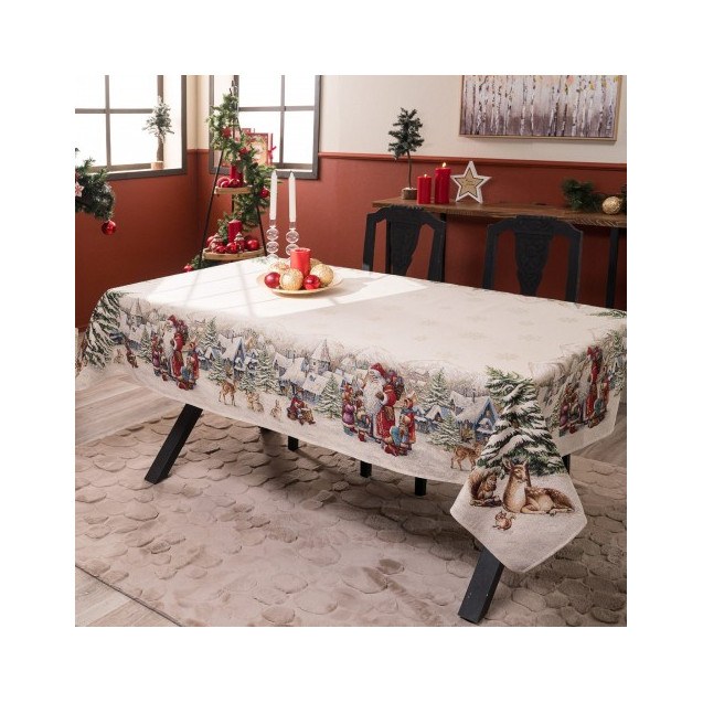 Χριστουγεννιάτικη Τραπεζομάντηλο Teoran Emden -...