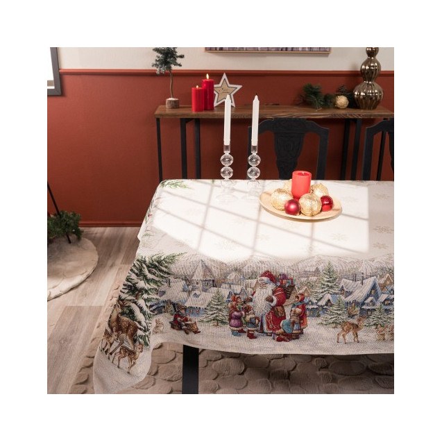 Χριστουγεννιάτικη Τραπεζομάντηλο Teoran Emden -...