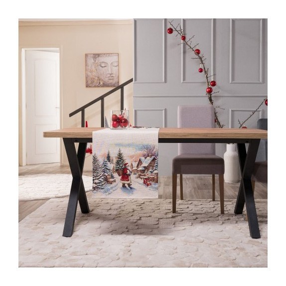 Χριστουγεννιάτικη Τραβέρσα Teoran Minden - 45x140cm