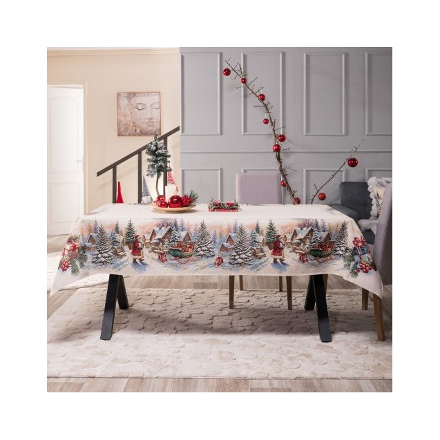 Χριστουγεννιάτικη Τραπεζομάντηλο Teoran Minden...