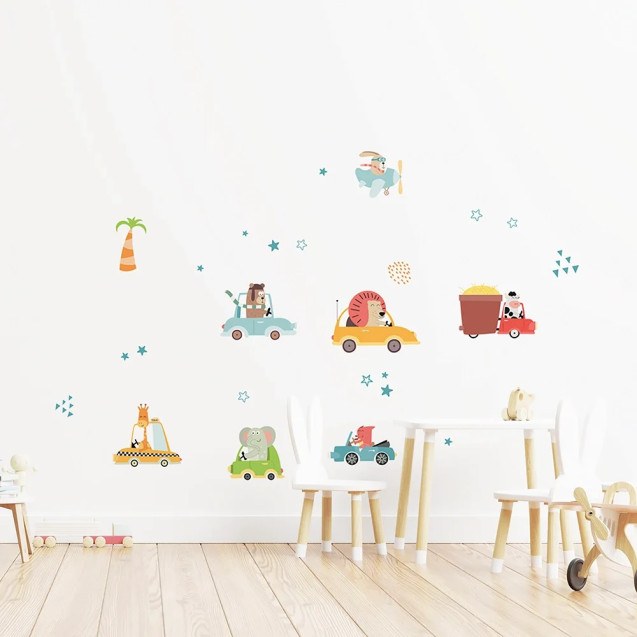 Toy Cars αυτοκόλλητα τοίχου L (18120)