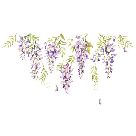 Wisteria αυτοκόλλητα τοίχου βινυλίου (44239)