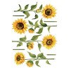 Sunflowers αυτοκόλλητα τοίχου βινυλίου (44240)