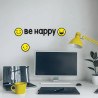 Be Happy αυτοκόλλητα τοίχου βινυλίου S (59518)