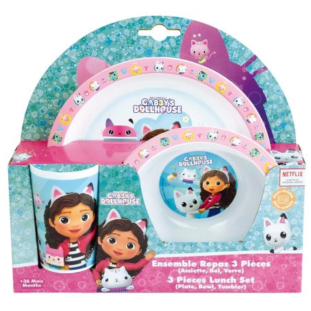 Gabby's Dollhouse παιδικό σερβίτσιο φαγητού (006263)