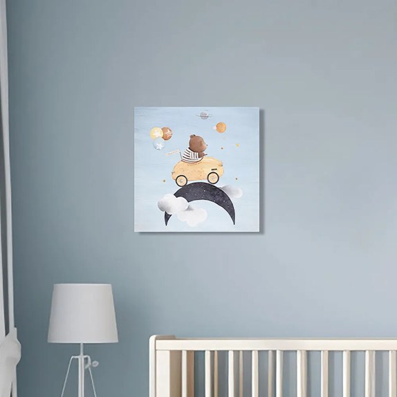 Driving Bear ξύλινο κάδρο (21221)