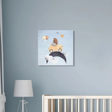 Driving Bear ξύλινο κάδρο (21221)