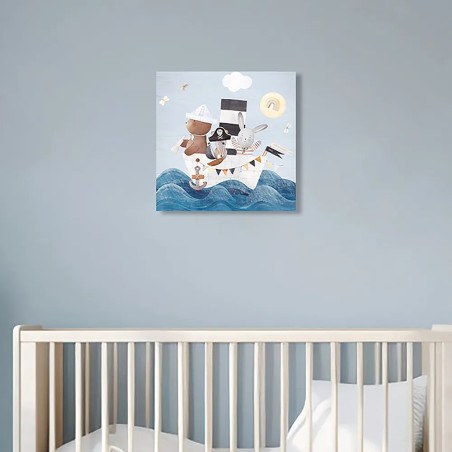 Smiling Friends Sailing ξύλινο κάδρο (21222)