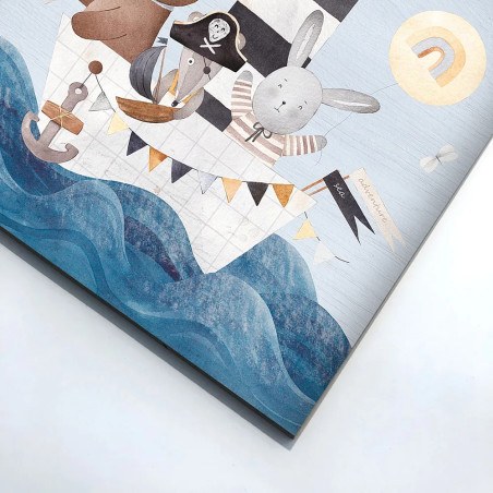 Smiling Friends Sailing ξύλινο κάδρο (21222)