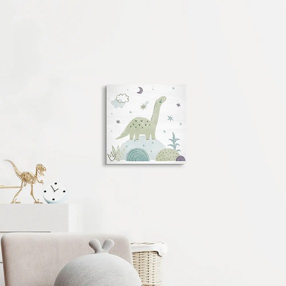 Green Apatosaurus ξύλινο κάδρο (21226)