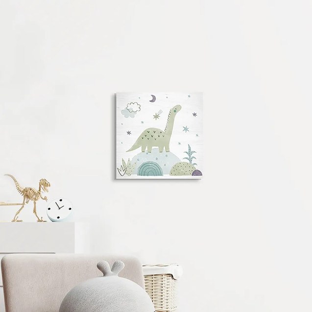 Green Apatosaurus ξύλινο κάδρο (21226)