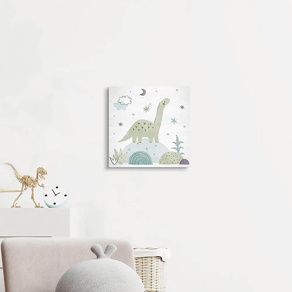 Green Apatosaurus ξύλινο κάδρο (21226)